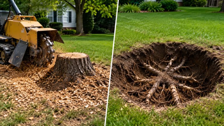 Stump Removal Service in Buffalo NY: Full Removal vs. Leaving the Roots